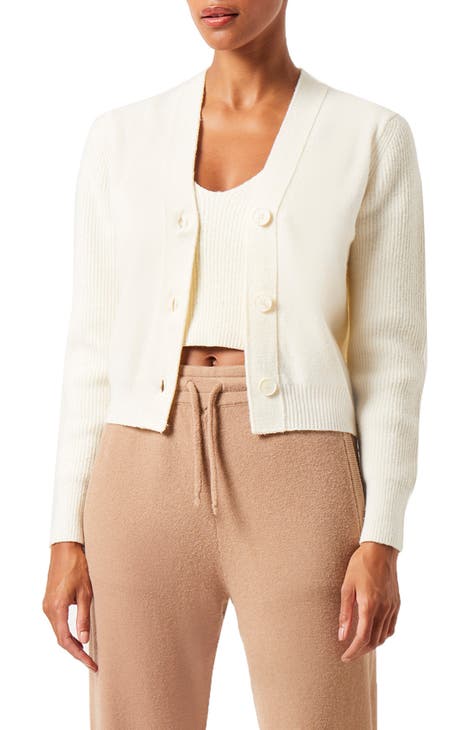 light pink open cardigan