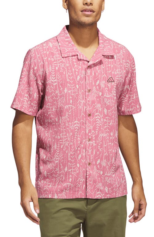 Go-To Golf Camp Shirt in Pink Strata