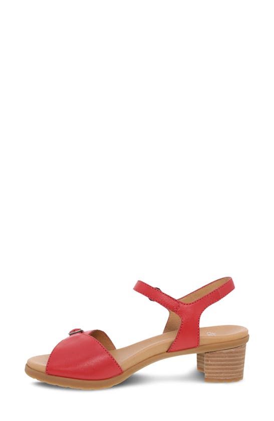 Shop Dansko Tessie Ankle Strap Sandal In Poppy