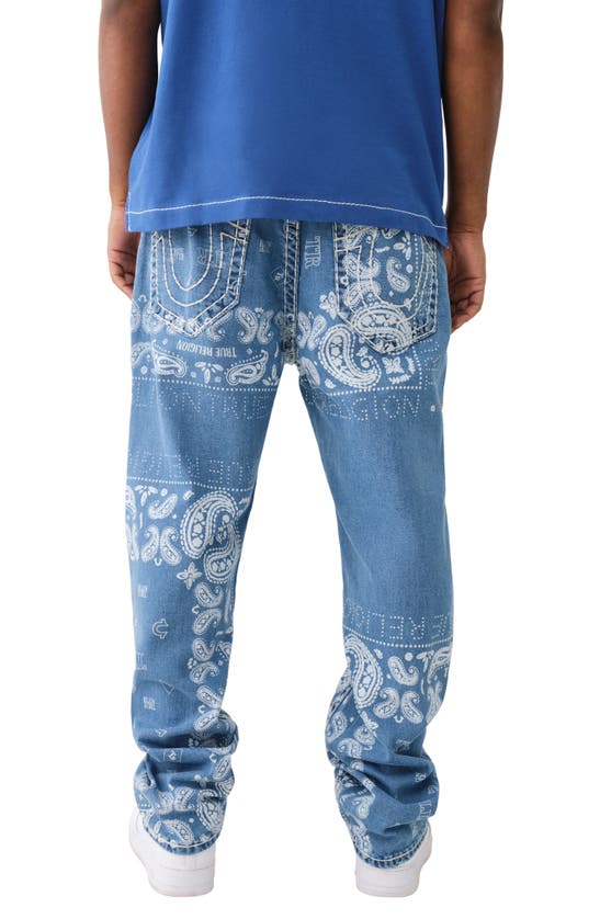 Shop True Religion Brand Jeans Bobby No Flap Super T Relaxed Fit Jeans In Riverbank Bandana Wash