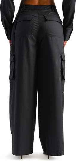 VENTI6 BLACK CORD CARGO WIDE LEG, Sustainable Fashion