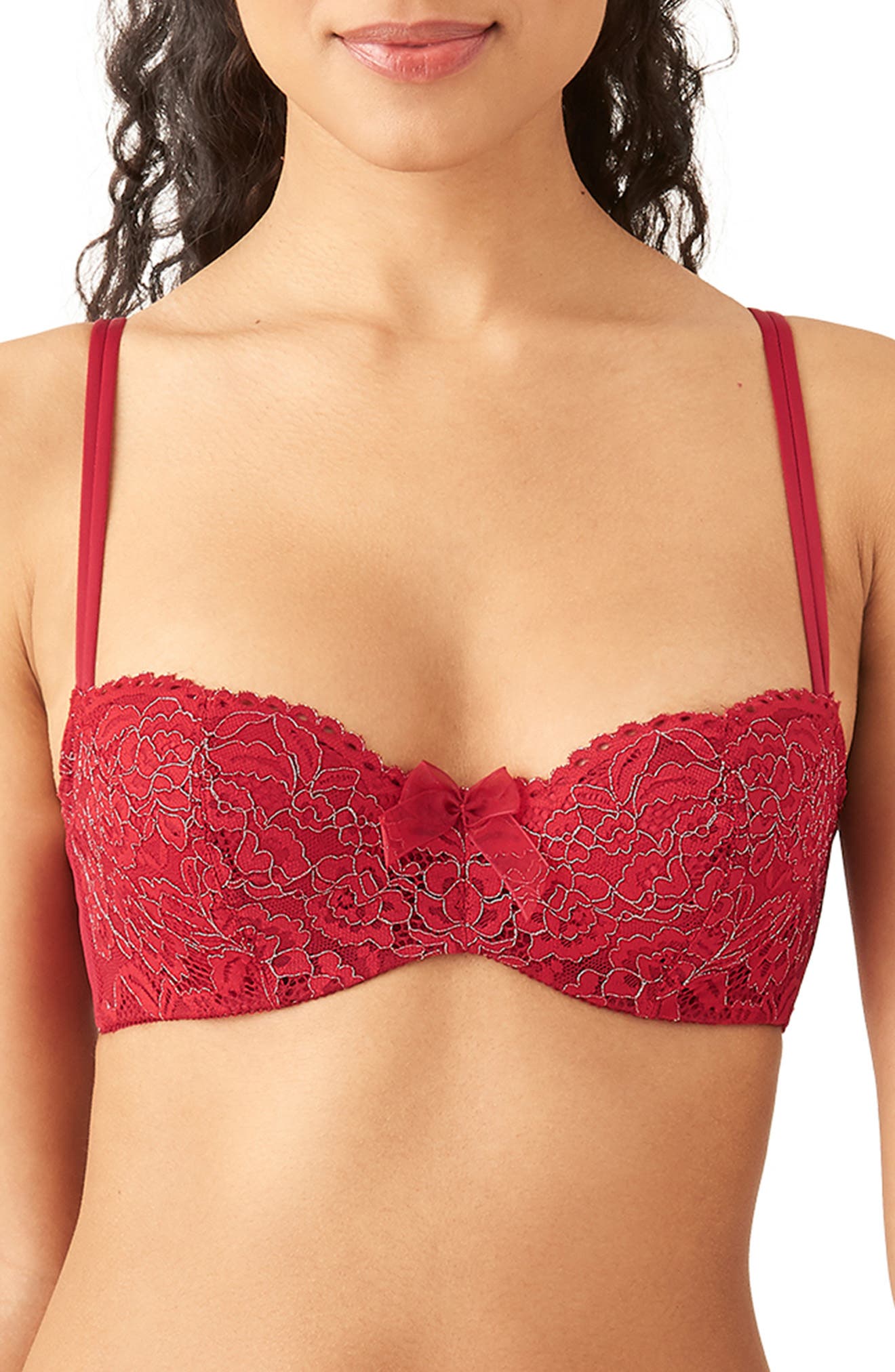 B.TEMPT'D BY WACOAL CIAO BELLA LACE UNDERWIRE BALCONETTE BRA,719544990080