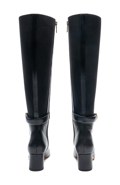 Shop Bruno Magli Paula Stretch Shaft Tall Boot In Black