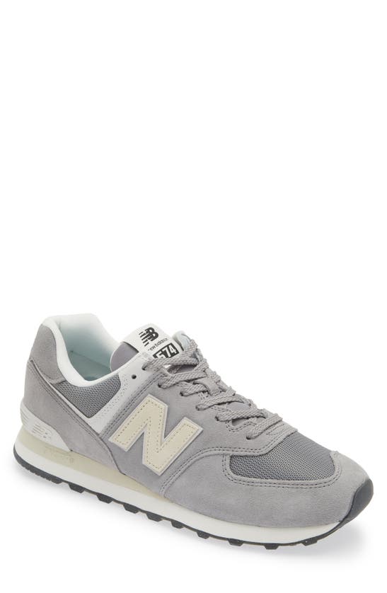 New Balance 574 Classic Trainer In Grey/ Off White