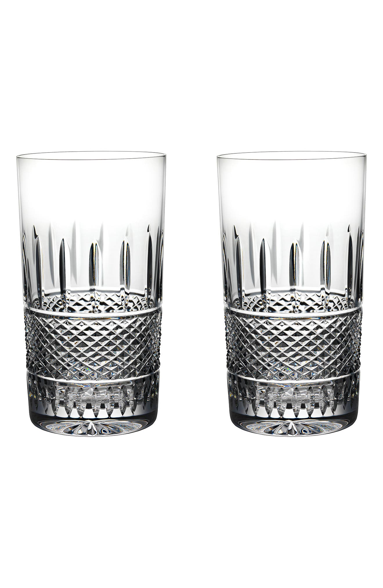 Cut Crystal Barware Galway Crystal Tumblers Tall Tumblers A Pair Of Cut