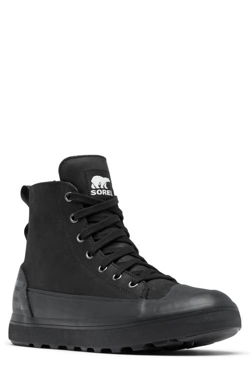 Shop Sorel Cheyanne Metro Ii Waterproof Boot In Black Sea Salt