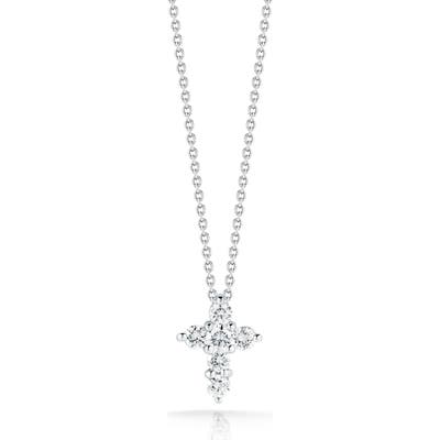 Roberto Coin Tiny Treasures Diamond Cross Pendant Necklace