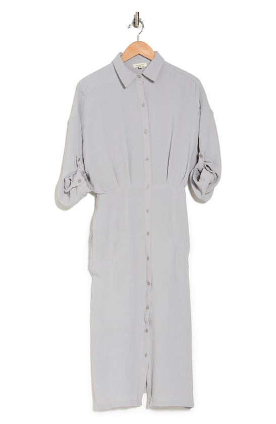 Max Studio Career Button Front Midi Shirt Dress In Papyrus | ModeSens Max Studio Career Button Front Midi Shirt Dress In Papyrus | ModeSens