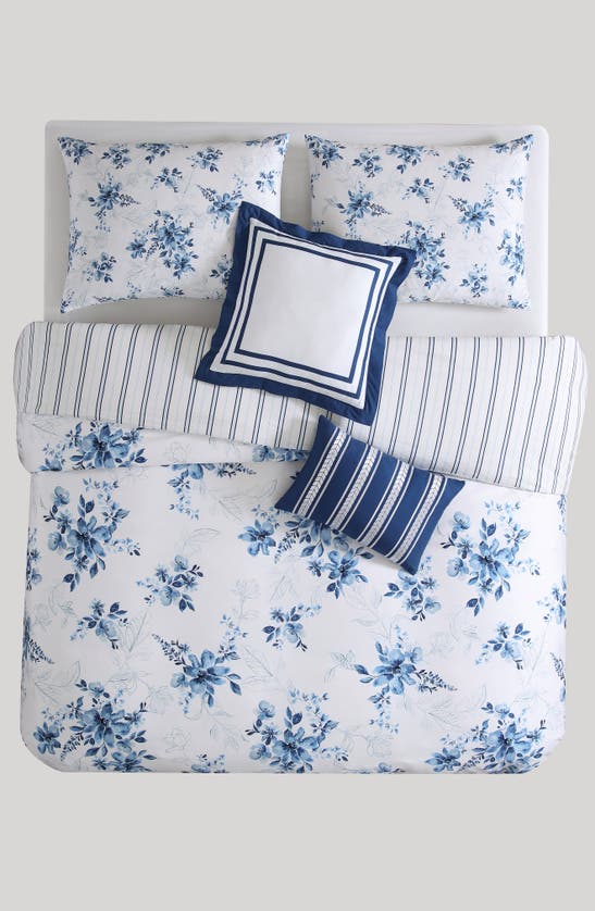 Shop Bebejan Blue Art 5-piece Reversible Comforter Set