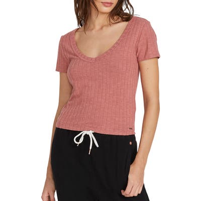 Volcom Lived In Lounge Tee, Pink