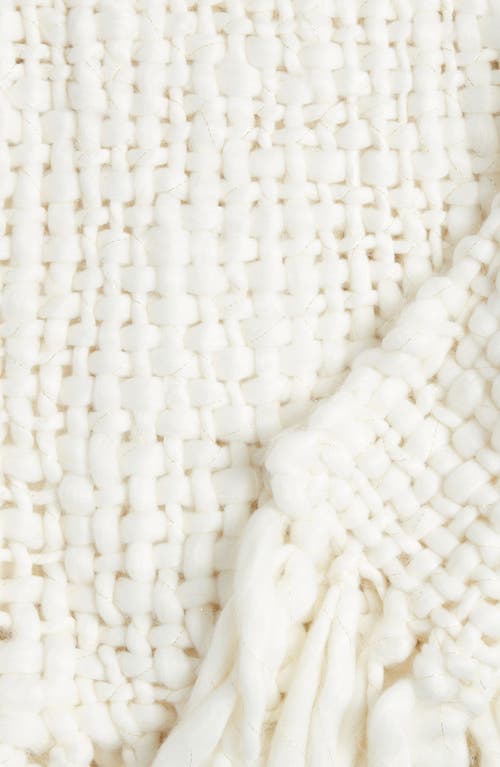 Shop Nordstrom Chunky Handwoven Throw Blanket In Ivory Marshmallow