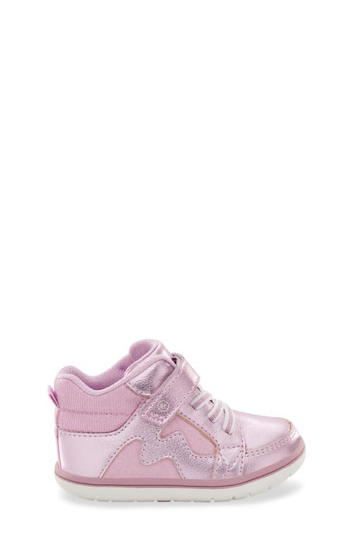 Shop Stride Rite Ames Sneaker In Pink Shimmer