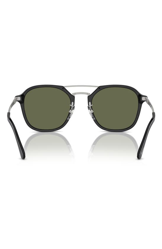 Persol 53mm Polarized Square Sunglasses In Black