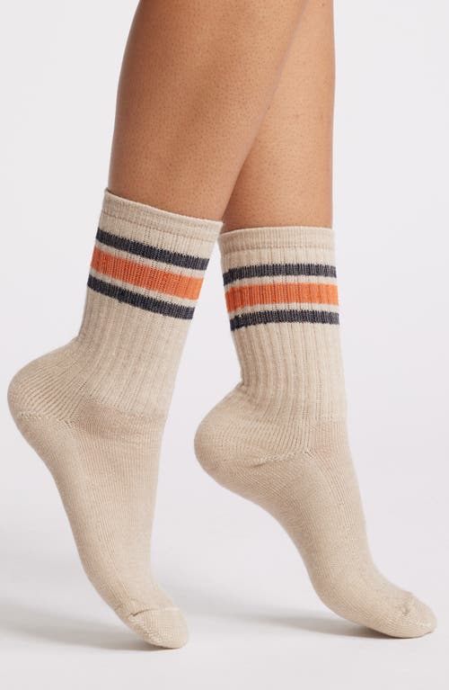 Shop American Trench Merino Wool Blend Activity Crew Socks In Classic Tan