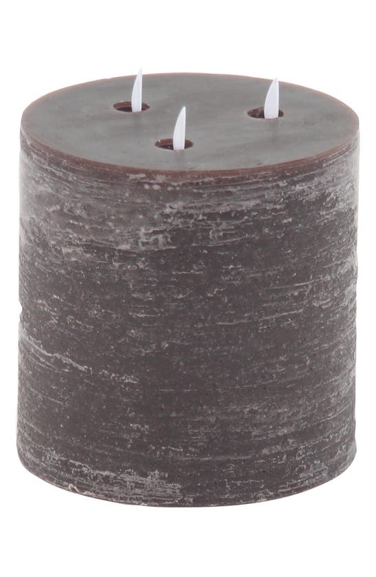 SONOMA SAGE HOME SONOMA SAGE HOME BROWN WAX TRADITIONAL FLAMELESS CANDLE WITH REMOTE CONTROL