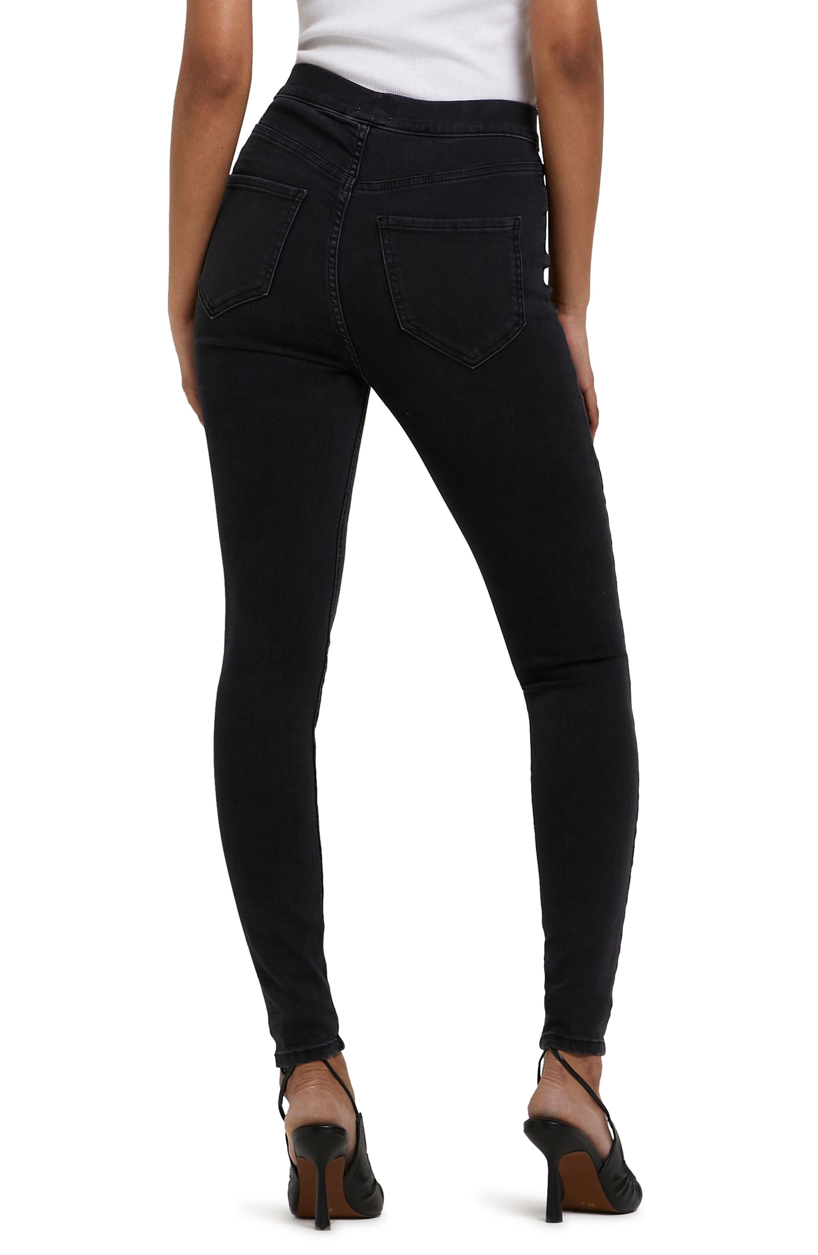 River Island High Waist Denim Jeggings 