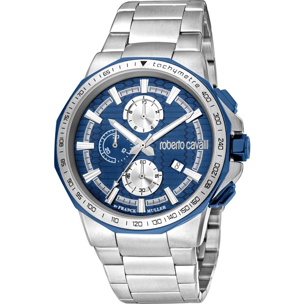 Roberto Cavalli By Franck Muller Bracelet Watch, 44mm In Silver