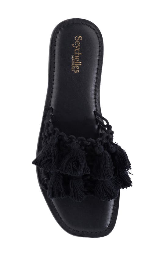 Shop Seychelles Camellia Slide Sandal In Black