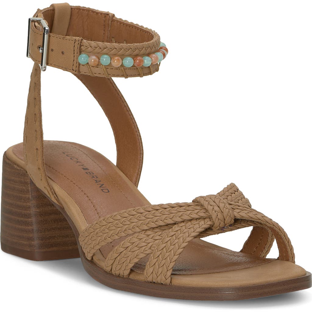 Lucky Brand Jathan Ankle Strap Sandal In Sandstorm/sa Smhshl