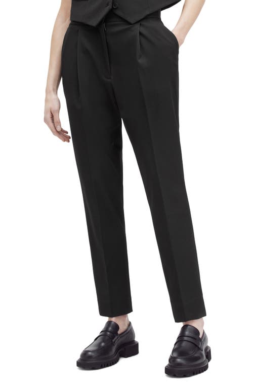 AllSaints Nellie Pleated Tapered Trousers Black at Nordstrom, Us