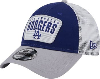 Men's Dallas Mavericks New Era Blue Two-Tone Patch 9FORTY Trucker Snapback  Hat