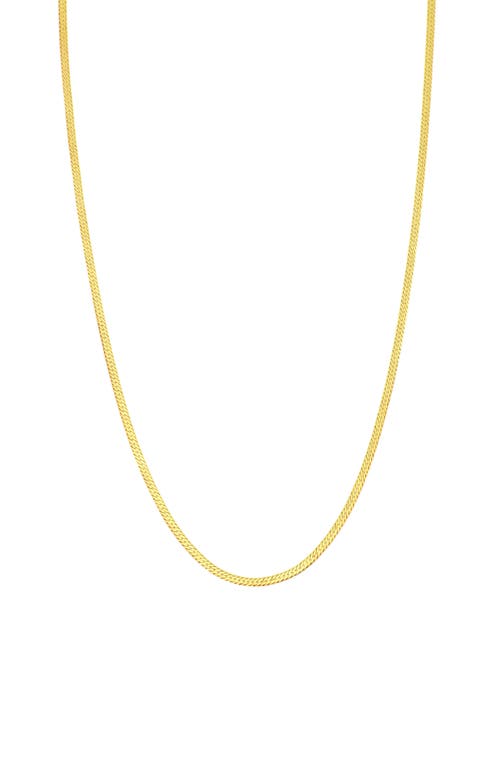 Bony Levy Gold Herringbone Necklace in Yellow Gold at Nordstrom, Size 18 In