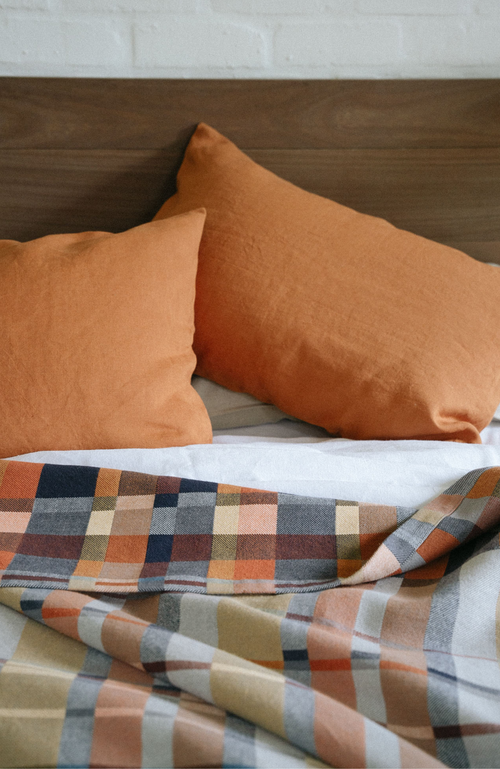 Mungo Doublecloth Blanket In Karoo