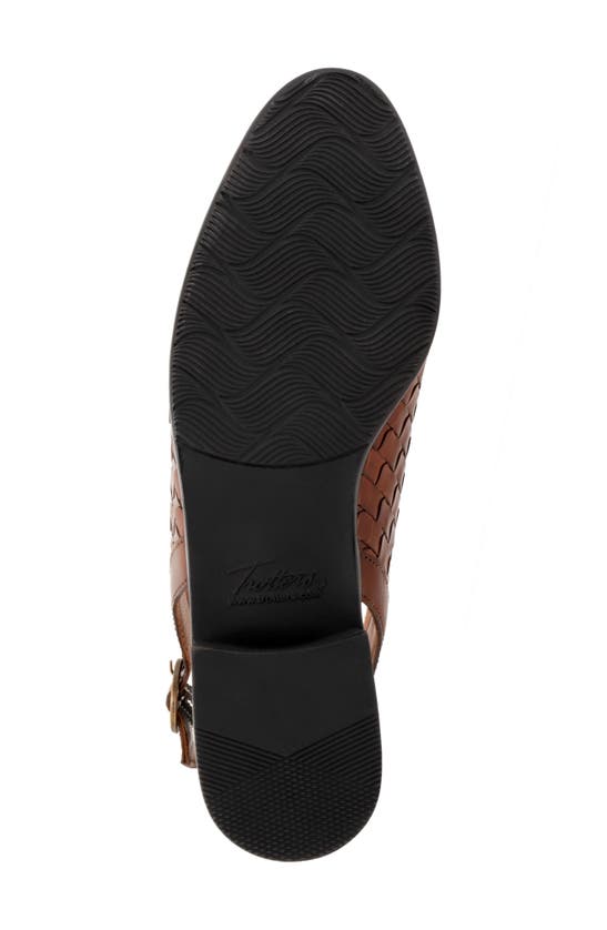 Trotters Lea Slingback Flat In Brown