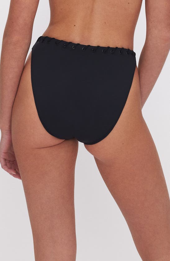 Shop Good American Whipstitch Bikini Bottoms In Black001