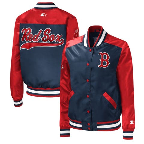 Women's '47 Navy Boston Red Sox City Connect Bae Remi Quarter-Zip Jacket Size: Medium