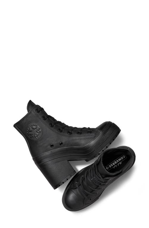 Shop Converse Chuck 70 De Luxe Block Heel High Top Sneaker In Black/black/white