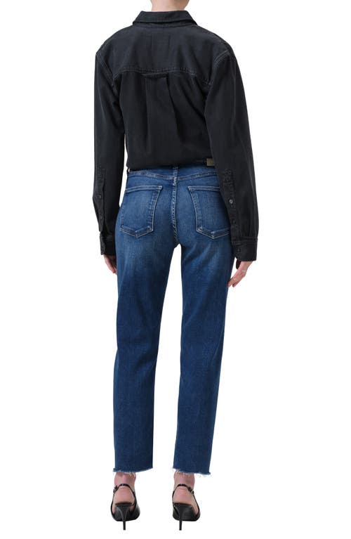 Citizen Of Humanity Citizens Of Humanity Palma High Rise Ankle Straight Jeans In Ambry In Animal Print