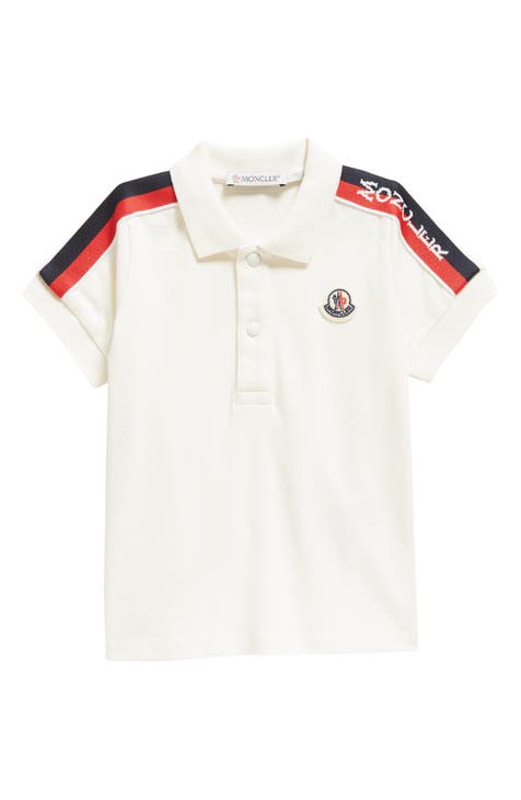 White Logo-stripe cotton-jersey track top, Moncler