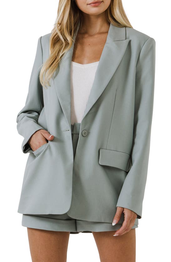 Endless Rose Peak-lapel Single-breasted Blazer In Pistachio | ModeSens