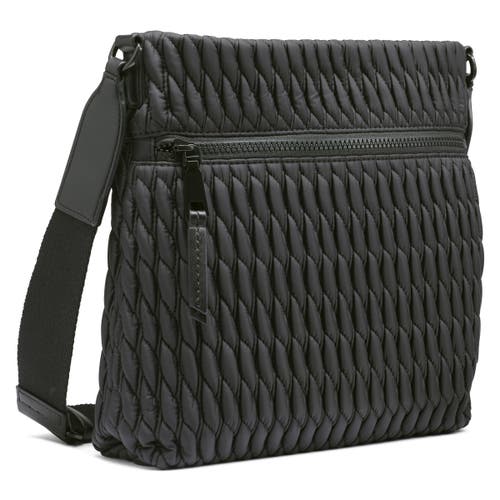 Shop Dkny Mack Nylon Crossbody Bag In Black/black