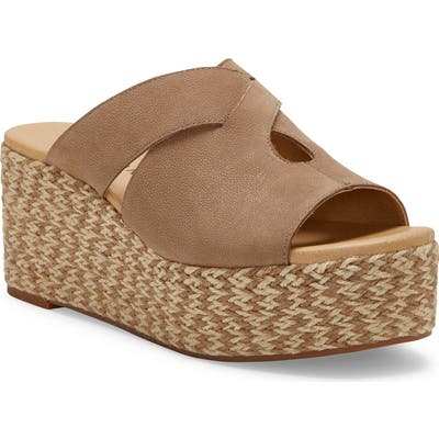 Lucky Brand Genzy Platform Espadrille, Grey