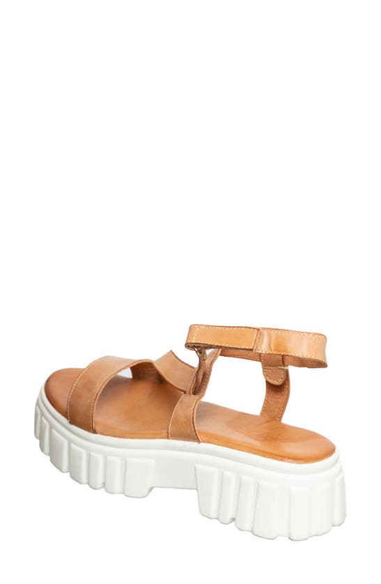 Shop Antelope Fadi Platform Sandal In Tan Leather