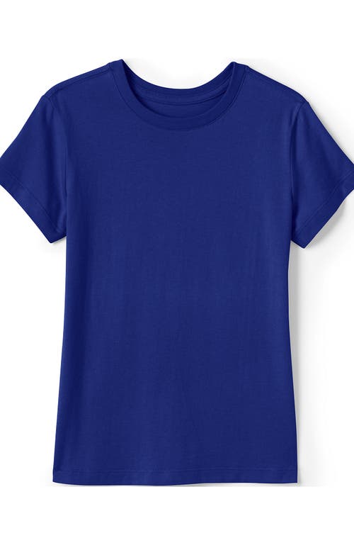 Lands' End School Uniform Girls Short Sleeve Essential T-shirt In Cobalt