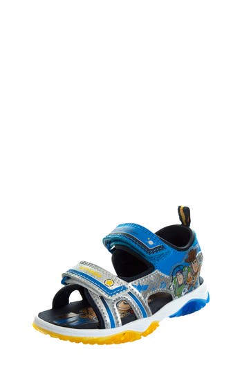Shop Josmo Kids' Disney Toy Story Sandal In Blue/silver