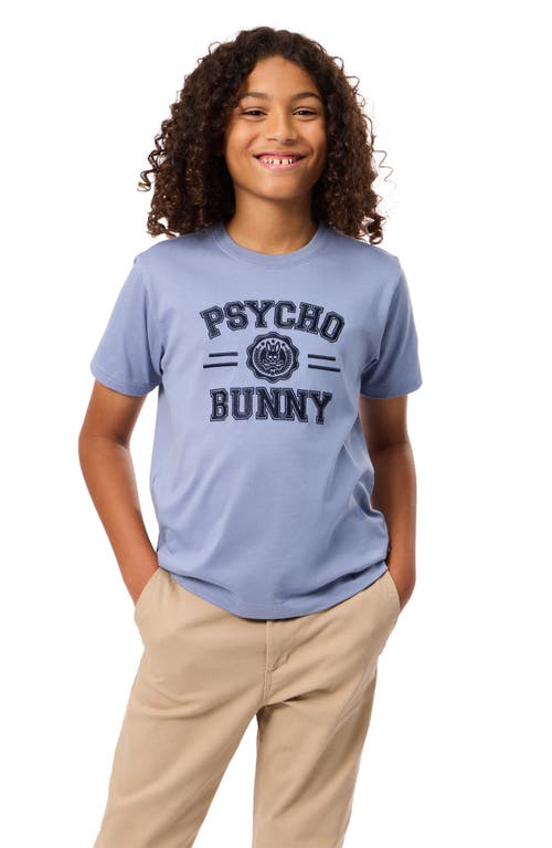 Shop Psycho Bunny Kids' Graphic T-shirt In 484 Tempest