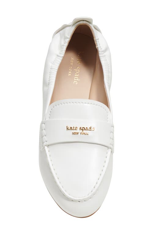 Shop Kate Spade New York Eliza Moc Toe Loafer In Fresh White