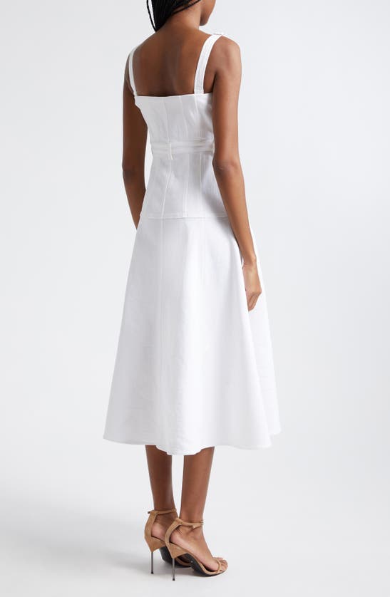 Shop Cinq À Sept Veena Fit & Flare Dress In White