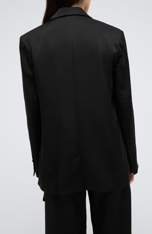KENNETH COLE KENNETH COLE ONE-BUTTON SATIN BLAZER 