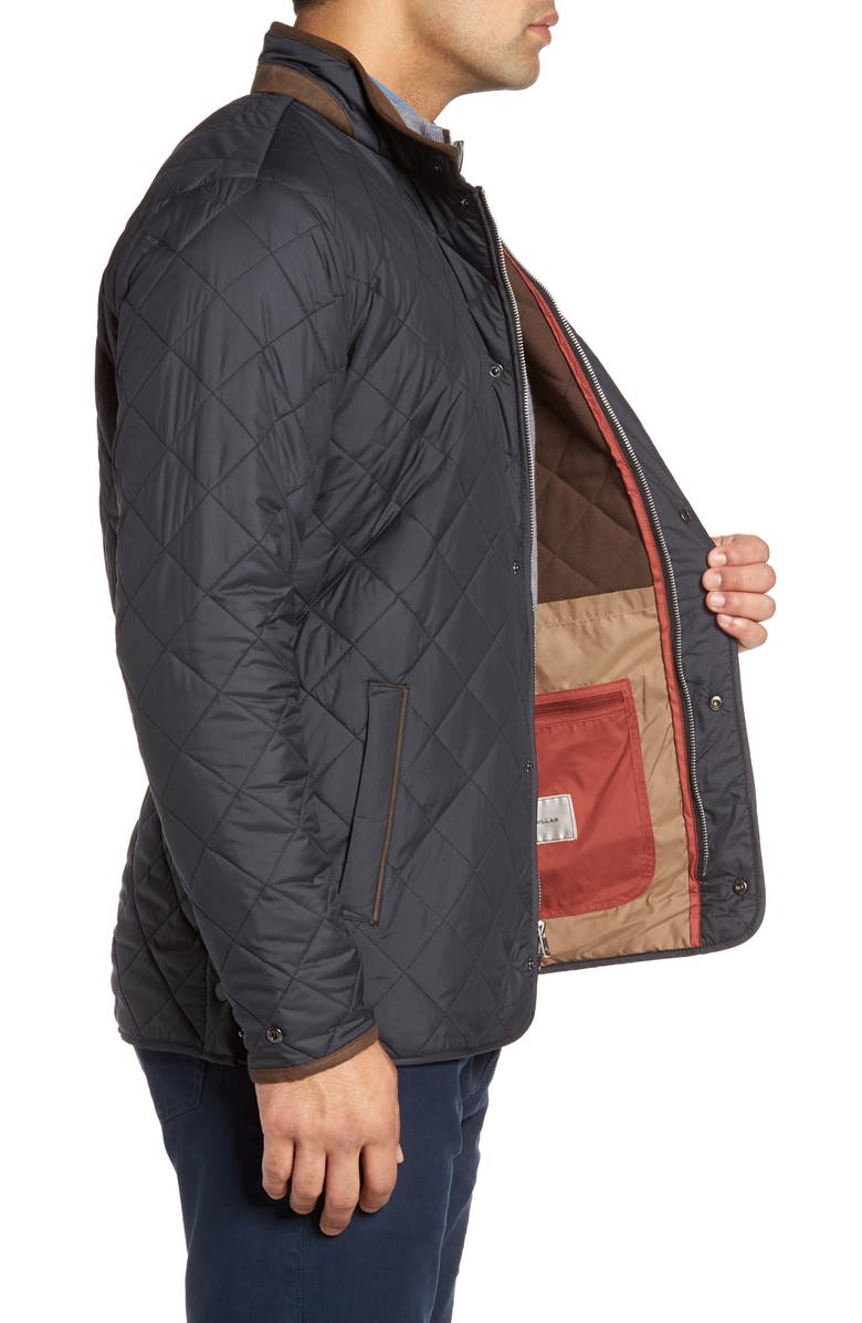 Peter Millar Suffolk Quilted Water-Resistant Car Coat, Alternate, color,