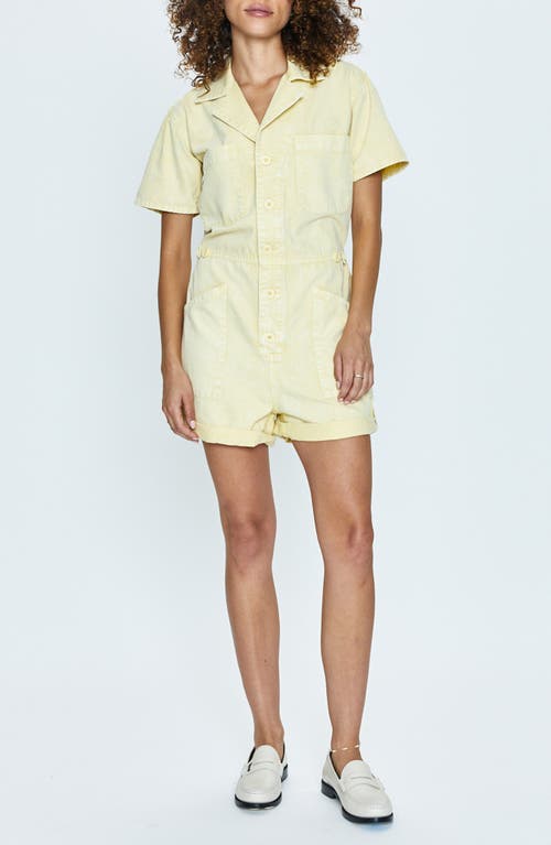 Pistola Parker Denim Romper Snow at Nordstrom,