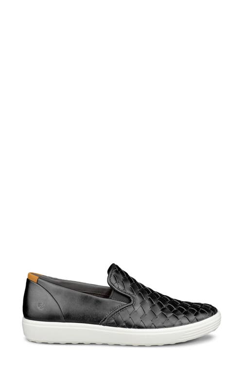 Ecco Soft 7 3.0 Slip-on Sneaker In Black
