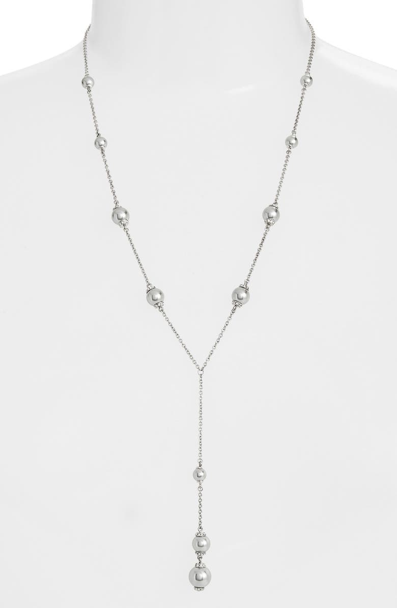 kate spade new york 'pearls of wisdom' faux pearl y-necklace | Nordstrom