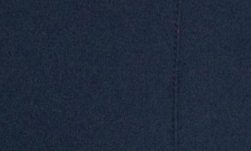 Apny Split Hem Pull-on Crop Slim Pants In Navy