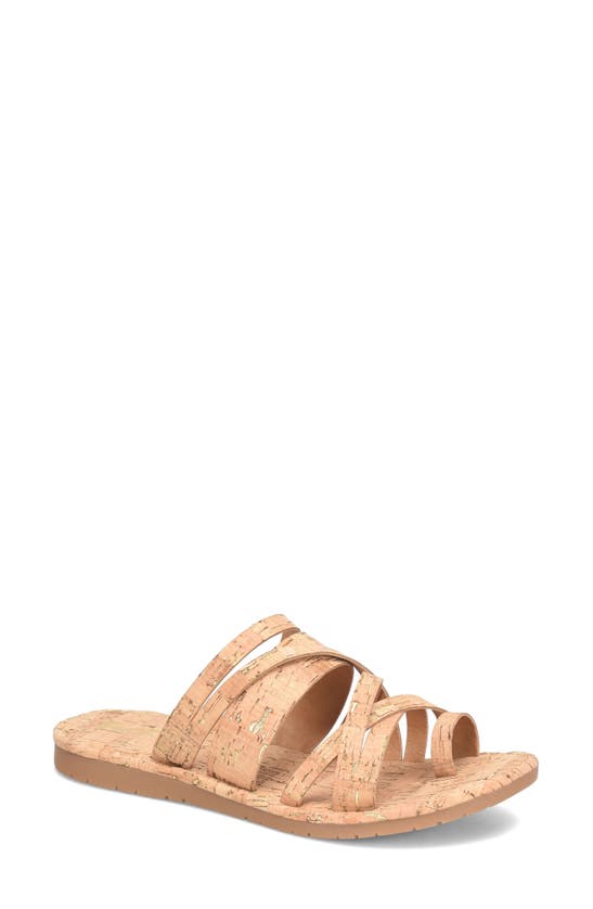 Korks Clemmons Strappy Sandal In Natural Cork