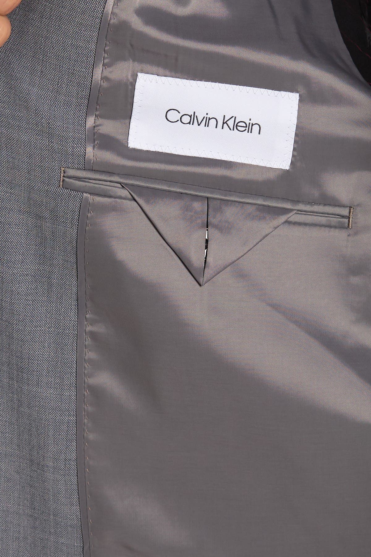 calvin klein medium grey suit